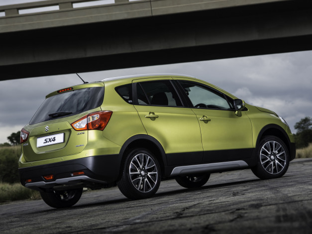 Обои картинки фото автомобили, suzuki, sx4, za-spec, 2014, зеленый
