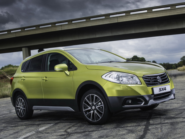 Обои картинки фото автомобили, suzuki, sx4, za-spec, 2014, зеленый