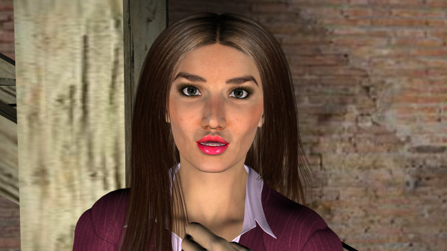 Обои картинки фото 3д графика, portraits , портрет, девушка, взгляд