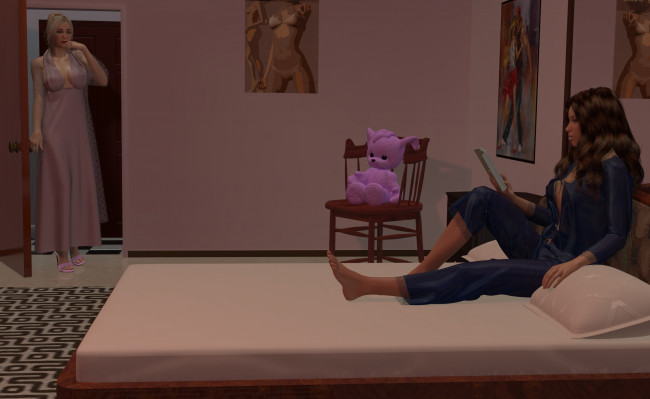 Обои картинки фото 3д графика, people , люди, девушка, кровать