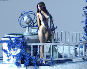 Картинка 3д+графика эльфы+ elves эльфийка взгляд фон