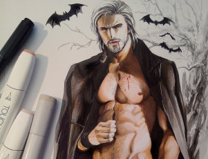 Картинка фэнтези вампиры мужчина вампир