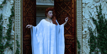 Картинка 3д+графика люди+ people взгляд фон девушка