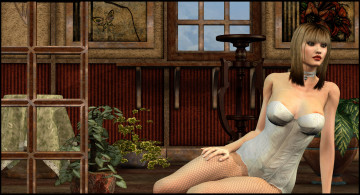 Картинка 3д+графика люди+ people фон взгляд девушка