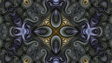 Картинка 3д+графика фракталы+ fractal цвета фон узор