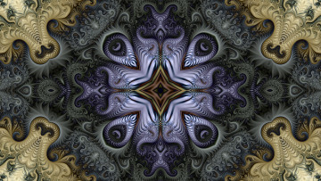 Картинка 3д+графика фракталы+ fractal цвета фон узор