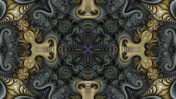 Картинка 3д+графика фракталы+ fractal цвета узор фон