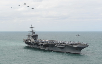 Картинка корабли авианосцы +вертолётоносцы aircraft carrier cvn 71 theodore roosevelt uss море оружие