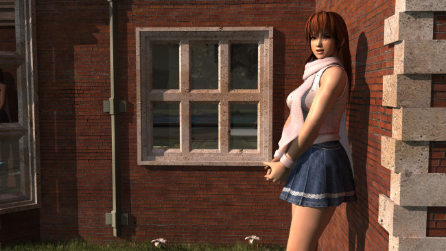 Обои картинки фото 3д графика, аниме , anime, фон, взгляд, девушка