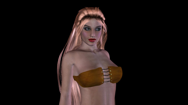 Обои картинки фото 3д графика, люди , people, девушка, фон, взгляд