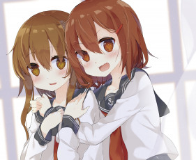 Картинка аниме unknown +другое девушки взгляд фон