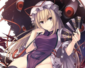 Картинка аниме touhou janne cherry yakumo yukari