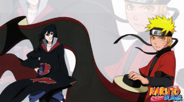 Картинка аниме naruto uzumaki uchiha sasuke shinobi sword меч шиноби наруто саске