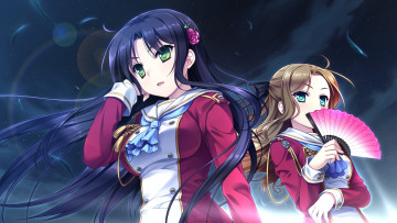 Картинка hello+ladies аниме unknown +другое фон взгляд девушки