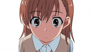Картинка to+aru+kagaku+no+railgun аниме девушка взгляд фон