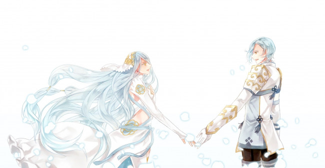 Обои картинки фото аниме, unknown,  другое, ryun, парень, девушка