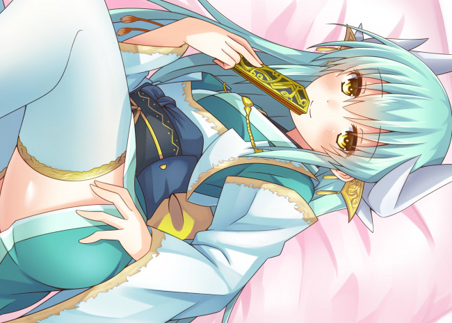 Обои картинки фото аниме, fate, stay night, kiyohime, девушка, веер