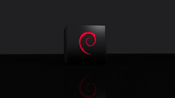 Картинка компьютеры debian фон логотип