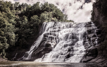 Картинка природа водопады поток вода