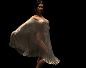 Картинка 3д+графика люди+ people девушка взгляд фон