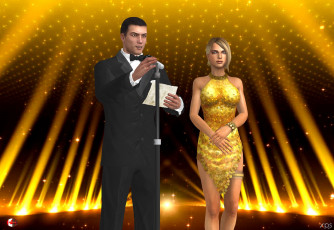 Картинка 3д+графика люди+ people парень фон взгляд девушка