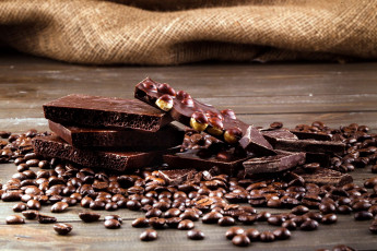 Картинка еда конфеты +шоколад +сладости кофейные шоколад орехи зерна