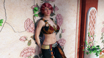 Картинка 3д+графика люди+ people фон взгляд девушка