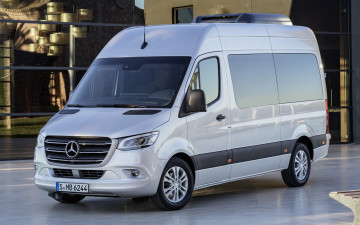 Картинка mercedes-benz+sprinter+ 2018 автомобили mercedes-benz sprinter passenger bus buses мерседес минивэн