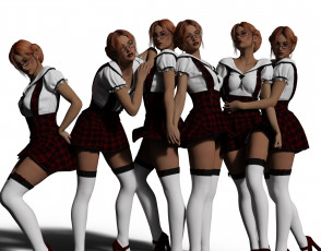 Картинка 3д+графика люди+ people фон взгляд девушки