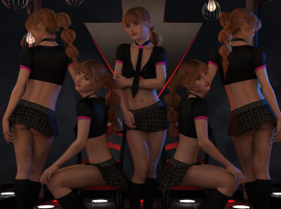 Картинка 3д+графика люди+ people взгляд девушки фон