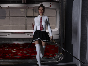 Картинка 3д+графика люди+ people фон взгляд девушка