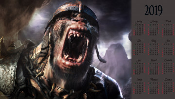 Картинка календари видеоигры каска шлем монстр оскал существо