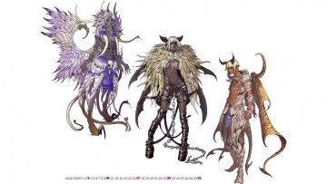 Картинка календари видеоигры крылья рога существо