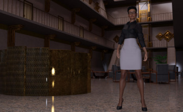 Картинка 3д+графика люди+ people девушка взгляд фон