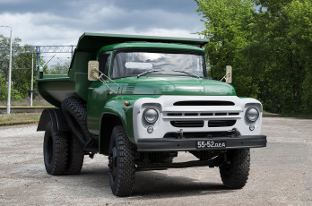 Картинка зил автомобили зил+грузовики зил- 130 ммз- 555 автомобиль самосвал зелёный