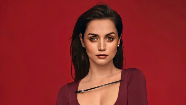 Обои картинки фото ana de armas, девушки, ана, де, армас, актриса, девушка, знаменитости, лицо