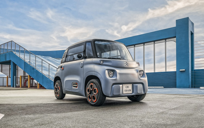 Обои картинки фото 2020 citroen ami, автомобили, citroen, ds, 2020, ami, вид, спереди, экстерьер, компактный, электромобиль, новая, модель, французские