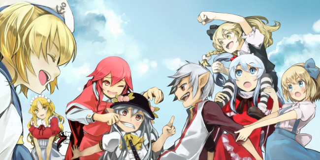 Обои картинки фото аниме, touhou, тоухоу