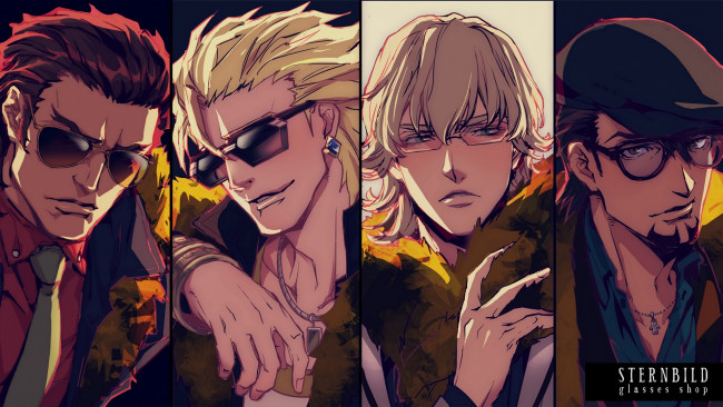 Обои картинки фото аниме, tiger and bunny, тигр, и, кролик