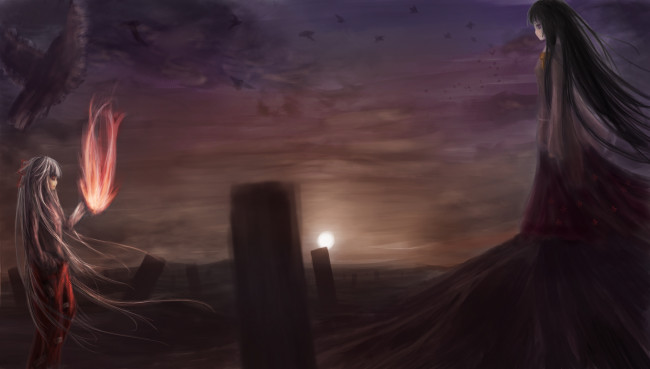 Обои картинки фото аниме, touhou, тоухоу