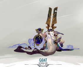 Картинка фэнтези существа козел маг борода