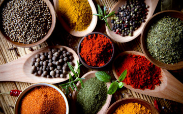 Картинка еда крупы +зерно +специи +семечки перец розмарин мята