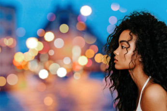 Картинка девушки -+лица +портреты лицо профиль блики