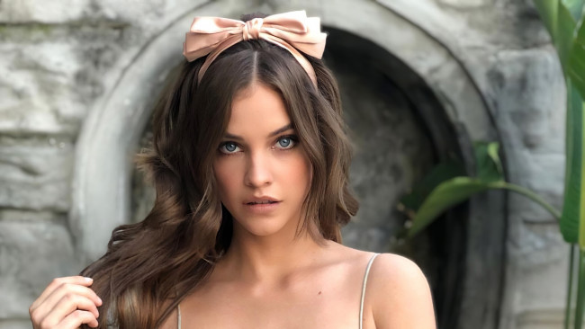 Обои картинки фото девушки, barbara palvin, модель, портрет, бант
