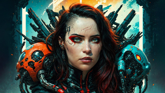 Обои картинки фото фэнтези, роботы,  киборги,  механизмы, нейросети, графика, нейроарт, ai, art, нейронные, сети, рисунки, нейро, искусство, нейрографика, graphics, neuroart, neural, networks, drawings, neuro, neurography