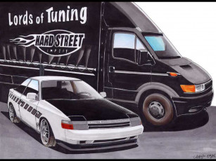 Картинка рисованные авто мото