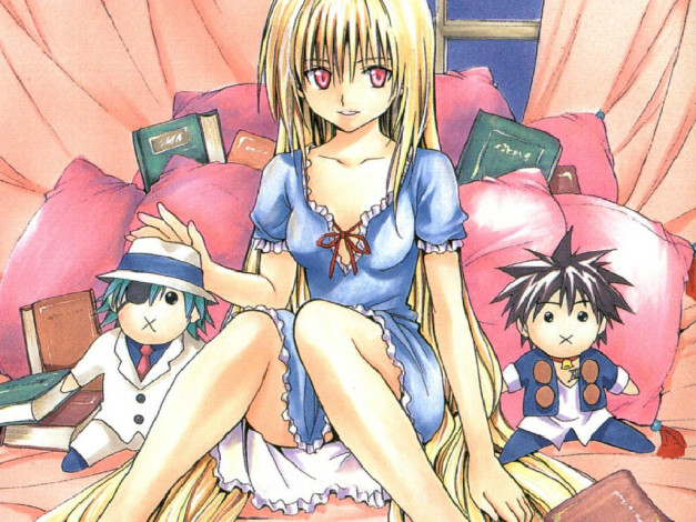 Обои картинки фото аниме, black, cat