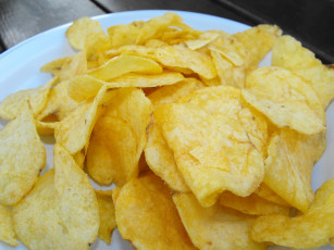 Картинка еда Чипсы картофель фри