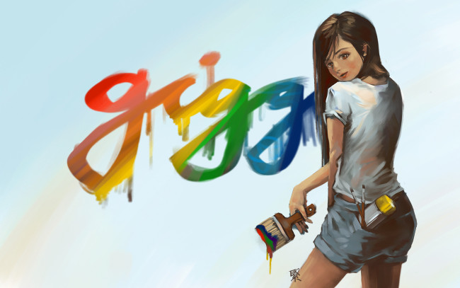 Обои картинки фото рисованные, люди