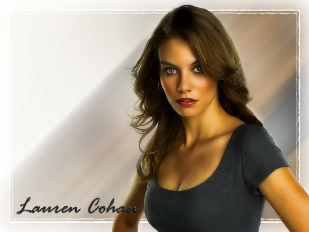 Обои картинки фото lauren, cohan, рисованные, люди